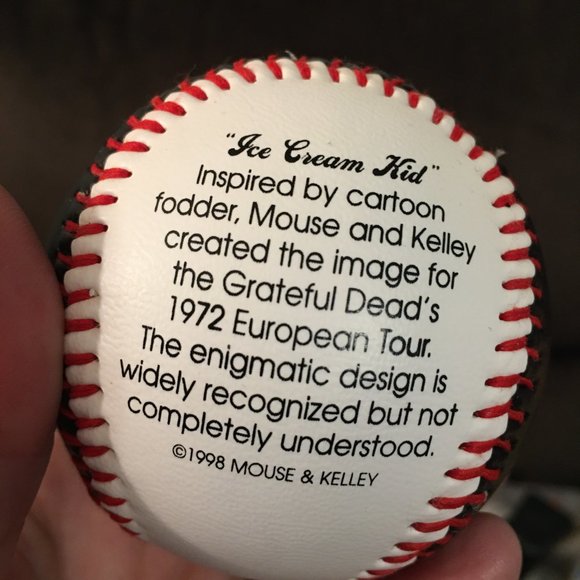 Grateful Dead Ice Cream Kid Baseball - Packaged 1972 See prices in photos - Picture 3 of 6